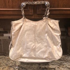 Cream shoulder bag